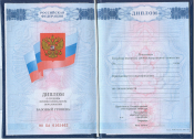 Диплом техникума, колледжа образца 2007-2010 года